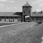 Hovedinngangen til beryktede Auschwitz